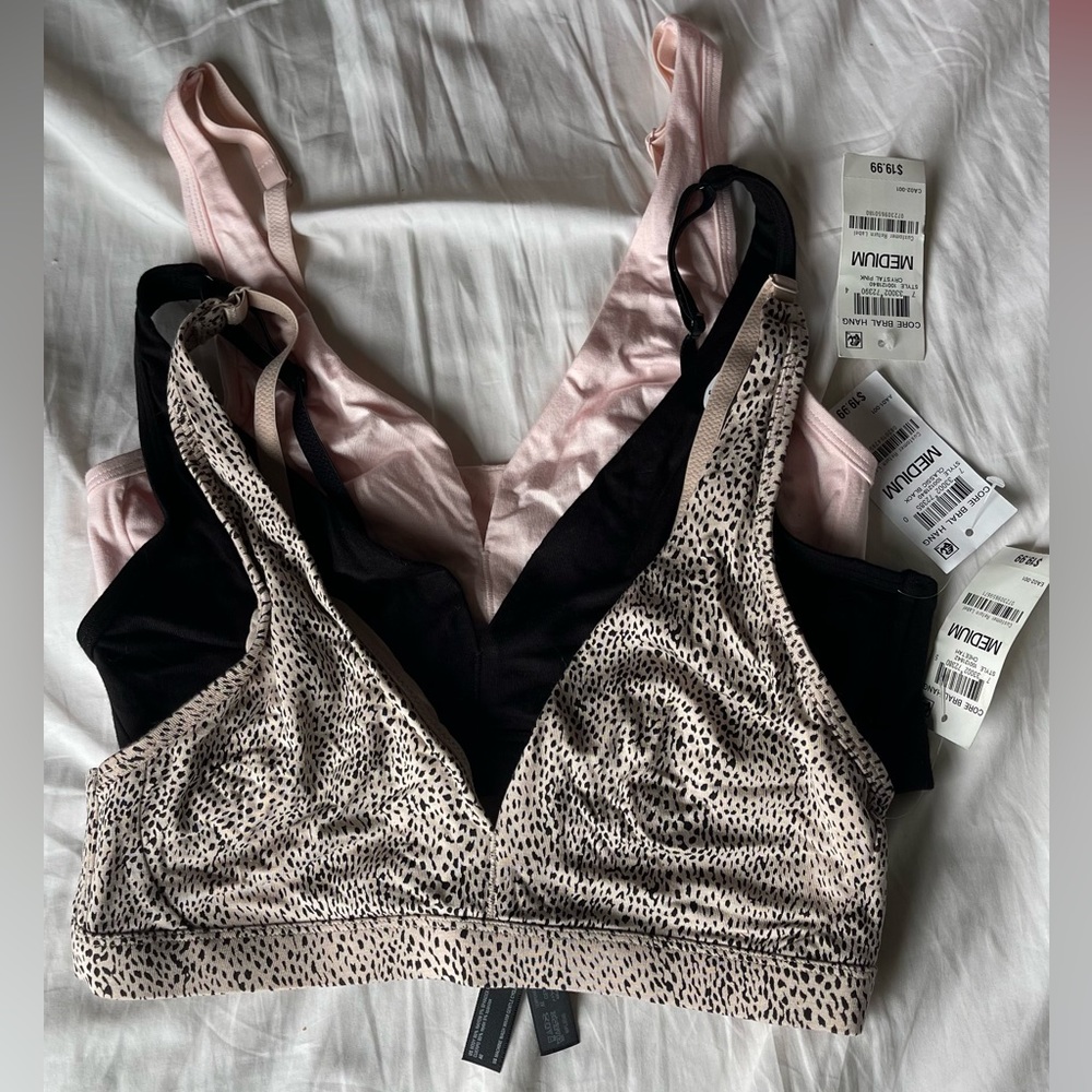 Alfant intimates bralettes bundle NWT